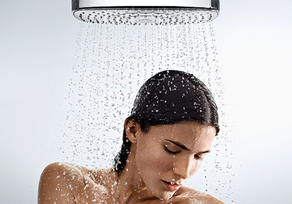 Woman in shower